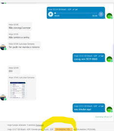 Exemplo de extrato bancário 1